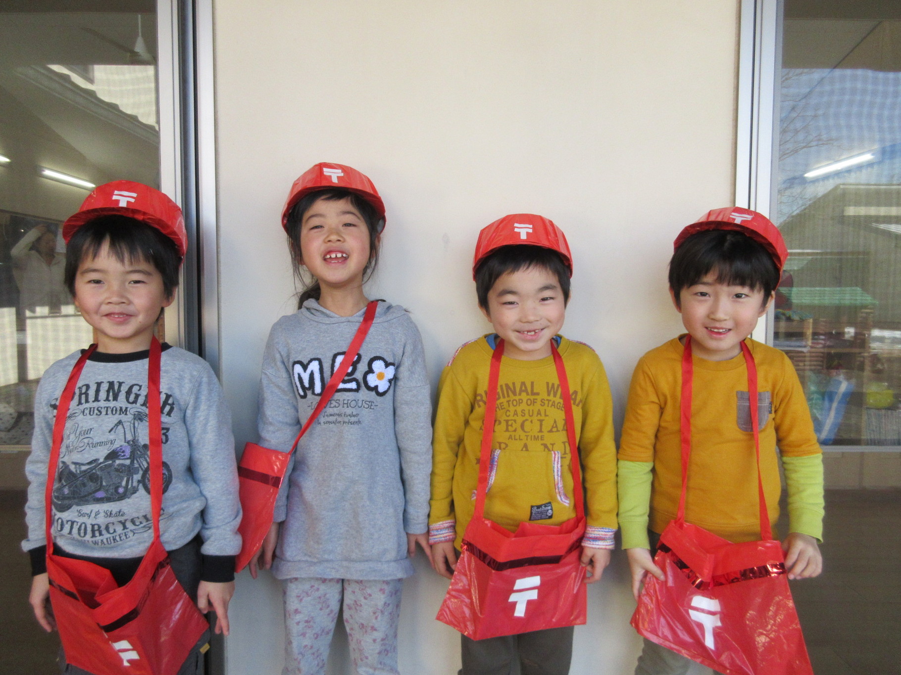 郵便屋さんごっこを行いました 東石井保育園