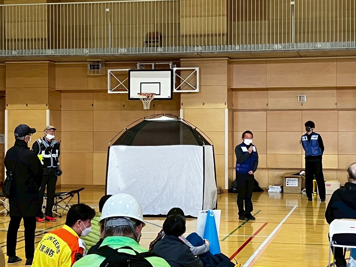 第16回山野小学校避難所開設・防災訓練