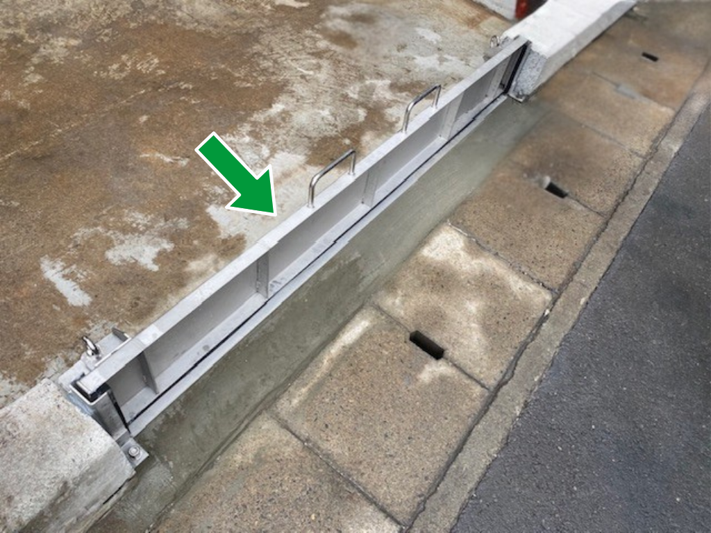 止水ゲート取付作業