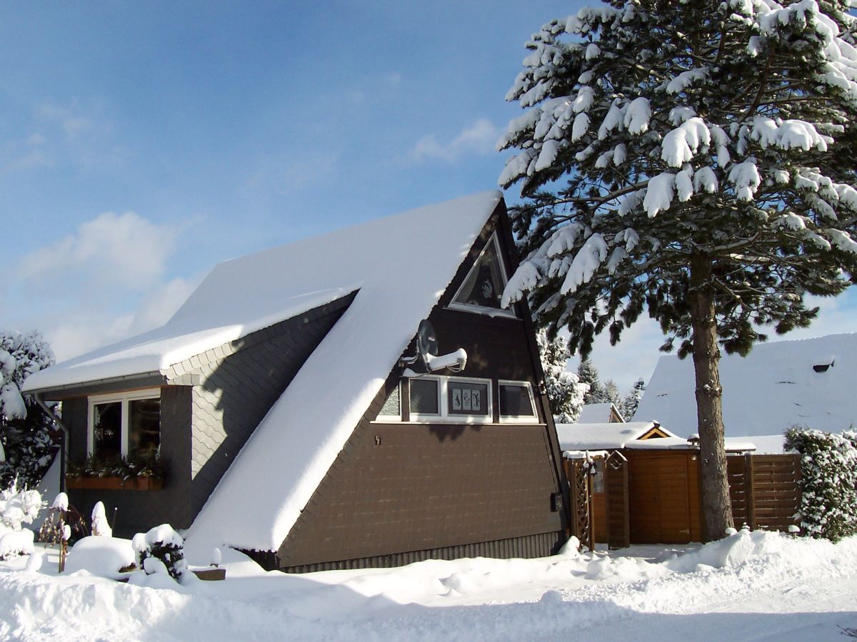 Ferienhaus im Winter