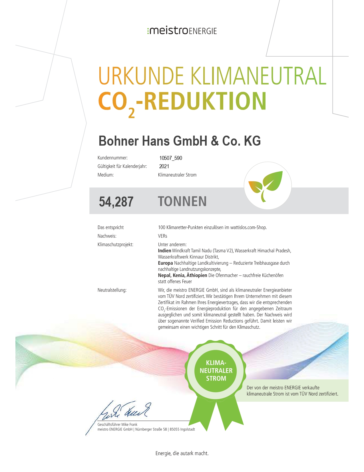 Das Unternehmen Hans Bohner GmbH & Co.KG, Eisen und Sanitärgroßhandel