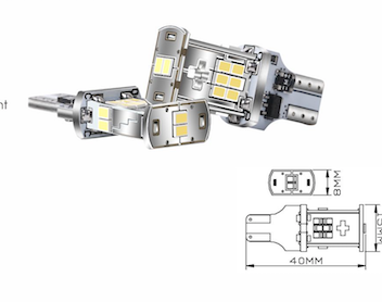 2X CANBUS T20 7440 W21/5W LED Birne Auto Blinker Bremslicht Lampe