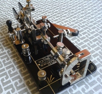 First Vibroplex DoubleLever "half frame" replica of DK4XL.