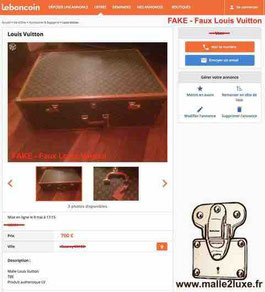 Sold at Auction: FAUX LOUIS VUITTON HAND PAG