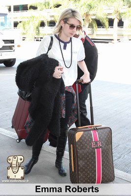 emma roberts aime les malles louis vuitton