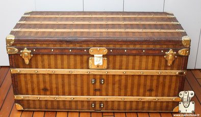 Louis Vuitton Trunk in Woven Canvas, Louis Vuitton Steamer Trunk