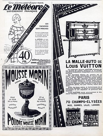 ancienne publicité ancienne vuitton coffre