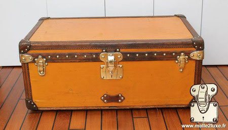 malle cabine louis vuitton 1910 vuittonite jaune