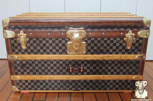 petite malle courrier Louis vuitton damier foncé 1895