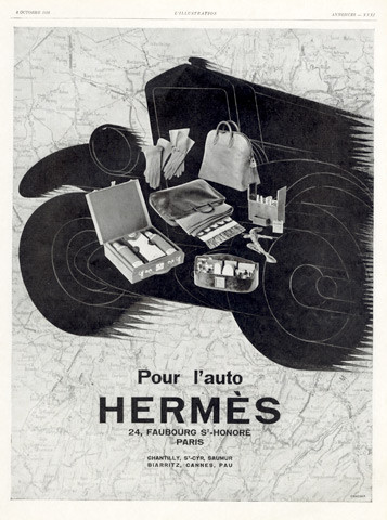 publicité maison de luxe ancienne paris hermes 