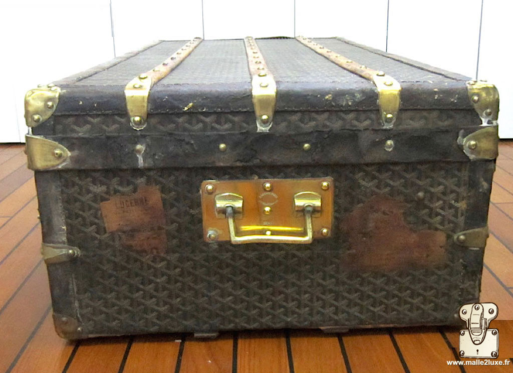 vintage goyard cabin trunk handle