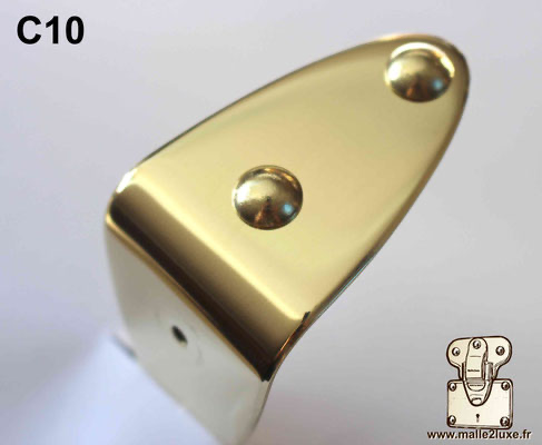 Clou tête bombée laiton massif 10 mm malle de luxe