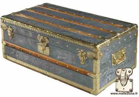 Malle en zinc louis vuitton modele cabine