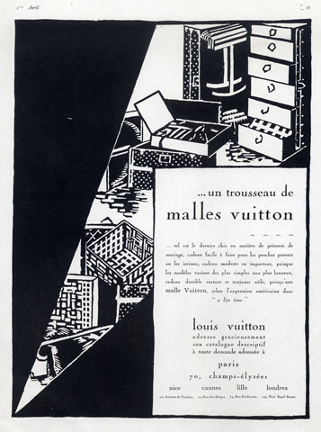 ancienne publicité maroquinerie vuitton