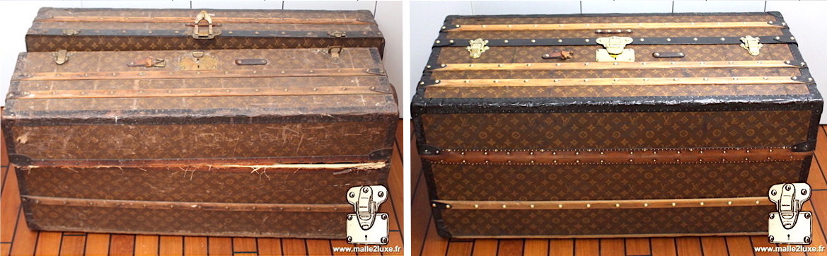 Malle ideale Louis Vuitton toile monogramme