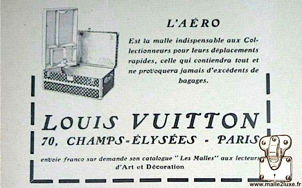 malle aéro Louis Vuitton 70 Champs Elysées paris