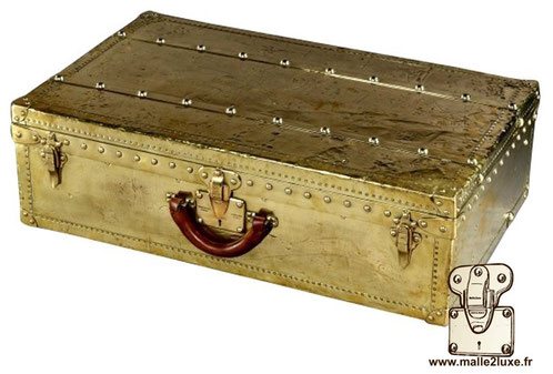 Valise explorateur en laiton louis vuitton
