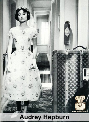 audrey hepburn aime les malles louis vuitton