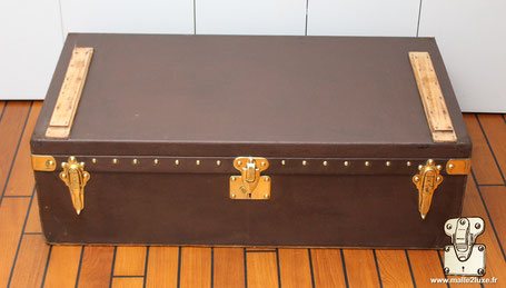 Malle automobile Louis Vuitton vuittonite marron