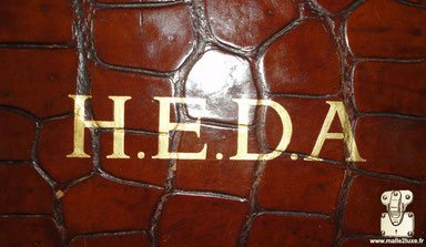 crocodile sac hermes HEDA personnalisation
