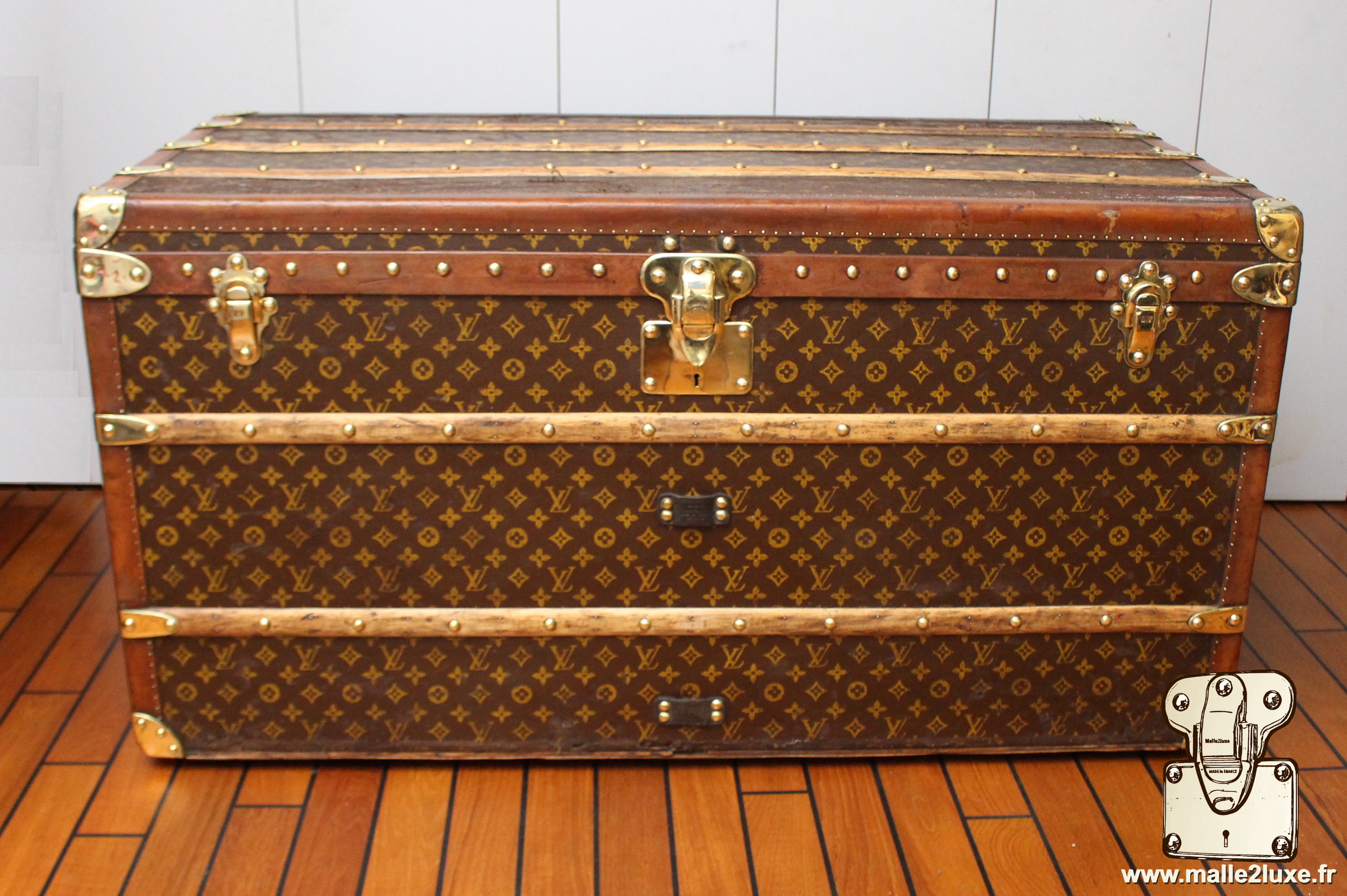 Malle louis vuitton 1930 courrier 1m10