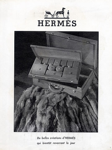 ancienne publicité maroquinerie hermes