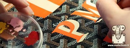 Personnalisation Goyard malle