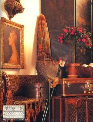 trunk Louis Vuitton decoration home luxury 