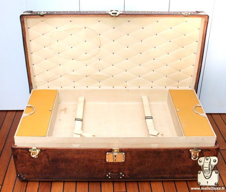 interieur malle louis vuitton cabine cuir 1900