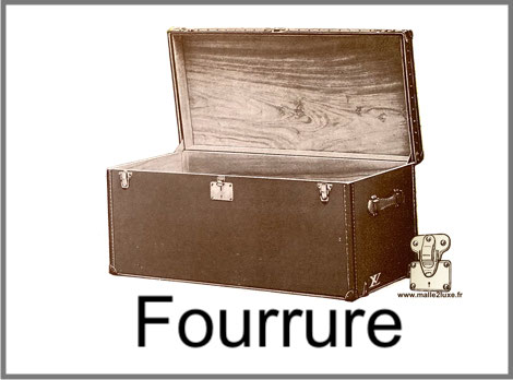 malle fourrure en bois massif de cauphrier secret menuiserie 