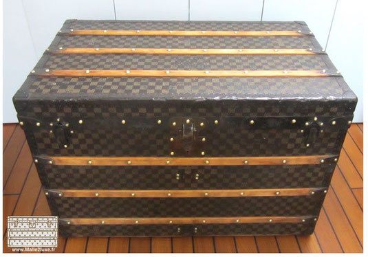 Malle courrier louis vuitton damier foncé 1890