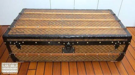 Malle cabine louis vuitton damier claire tropicale
