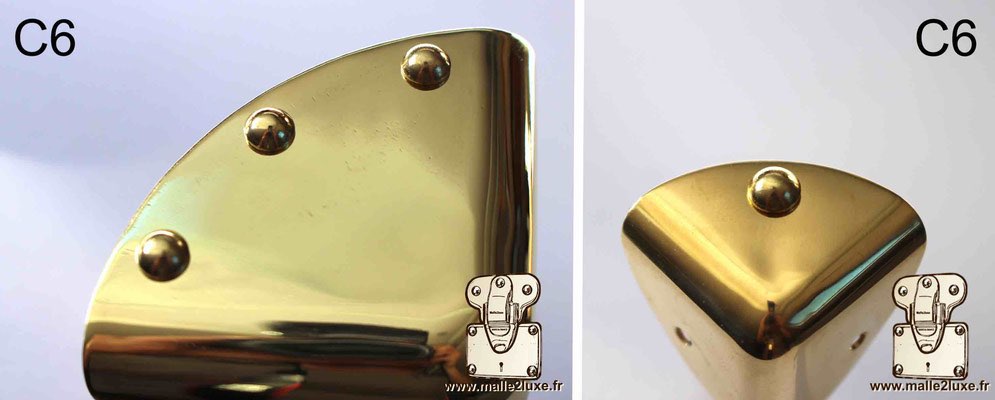 trunk luxury malletier nails brass solid C6
