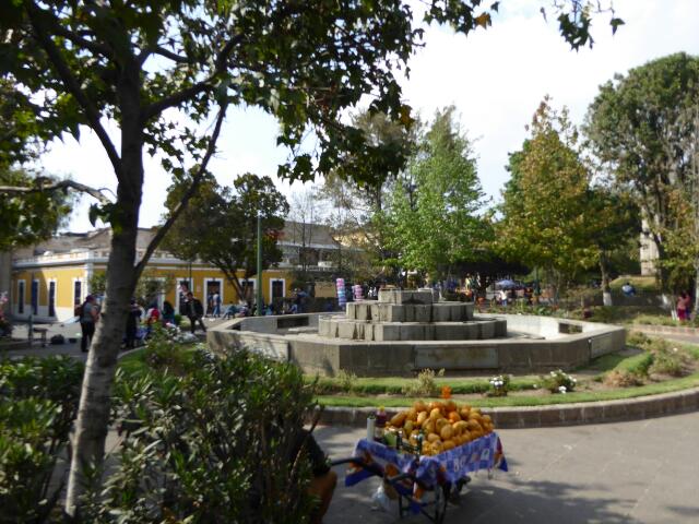 Der Parque de Centrale in Xela. Naja schoen ist was anderes...