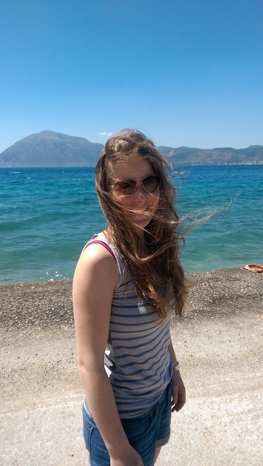 Melanie Ohme in Patras, Griechenland