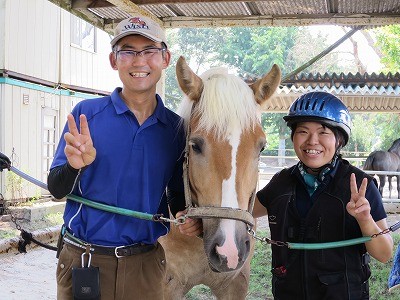 体験乗馬で乗馬に夢中！