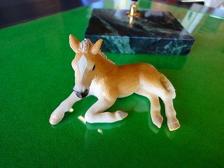 可愛い馬のフィギアもちろん本物の馬のほうが可愛いよ