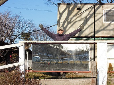 馬場に鏡がつきました！