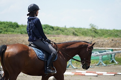 乗馬は集中力と丁寧さ