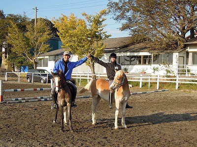 千葉茨城の乗馬クラブで紅葉初霜