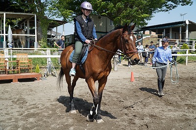 ウィッシュの体験乗馬