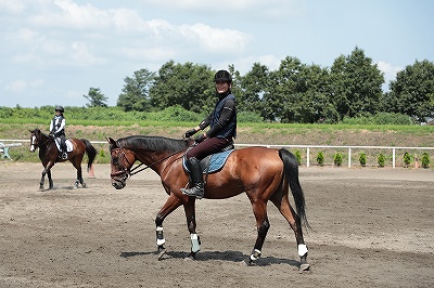 乗馬で笑顔！