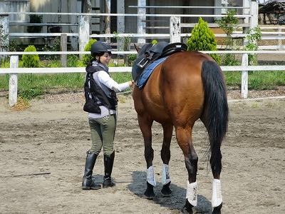 馬と気持ちが通じる乗馬をしています。