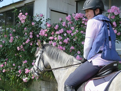 バラいっぱいの乗馬クラブ