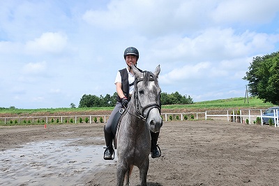 優しい馬と楽しい乗馬