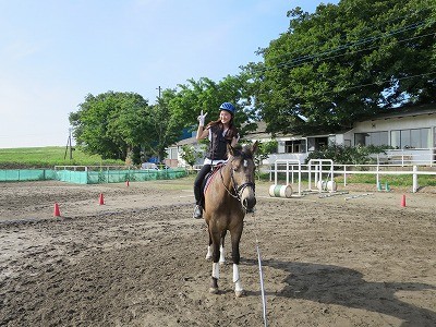 今日の体験乗馬