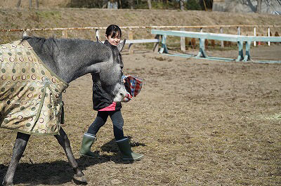 馬と楽しいコミュニケーション