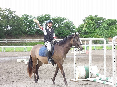 今日の体験乗馬