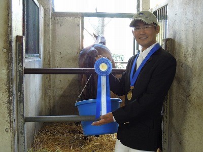 馬術競技会馬と気持ちを一つにした結果