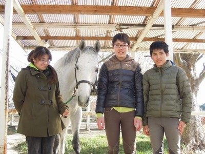 柏南高校馬術部ＯＧ来訪